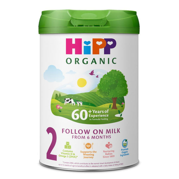 HiPP UK Organic Stage 2 Follow-On Milk Formula – Organic Nutritional Support for Babies 6-12 Months
