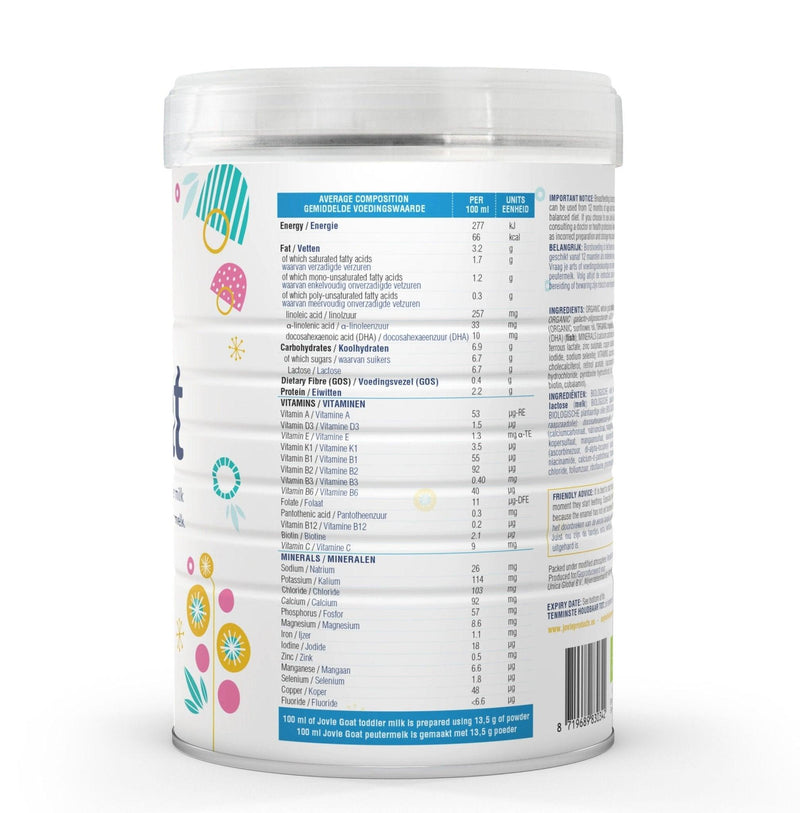 Jovie Goat Milk Formula Stage 3 (800g) - Formuland Canada