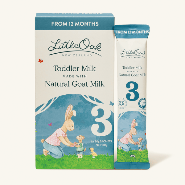 LittleOak Goat Milk Toddler Drink Sachets – Stage 3 (6×30g) - Formuland Canada