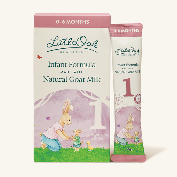 LittleOak Stage 1 Goat Milk Infant Formula Sachets (6 x 30 g) – Formuland Canada

