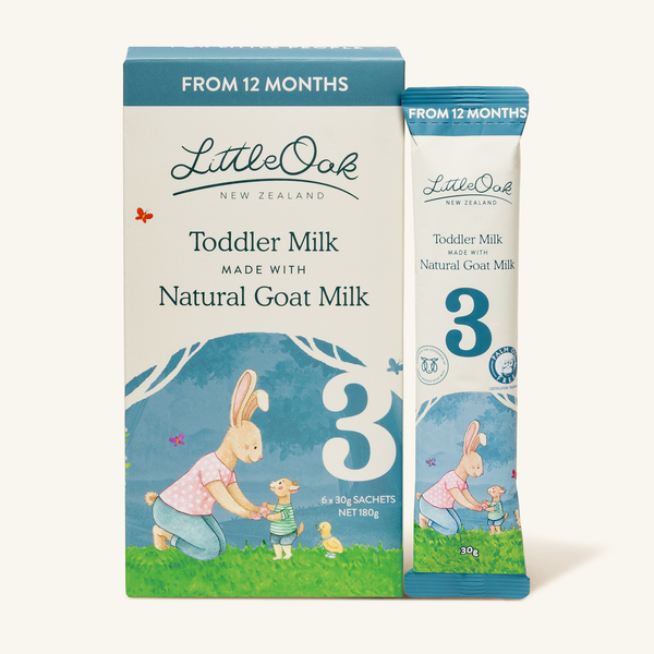 LittleOak Stage 3 Goat Milk Toddler Drink Sachets (6 x 30 g) – Formuland Canada

