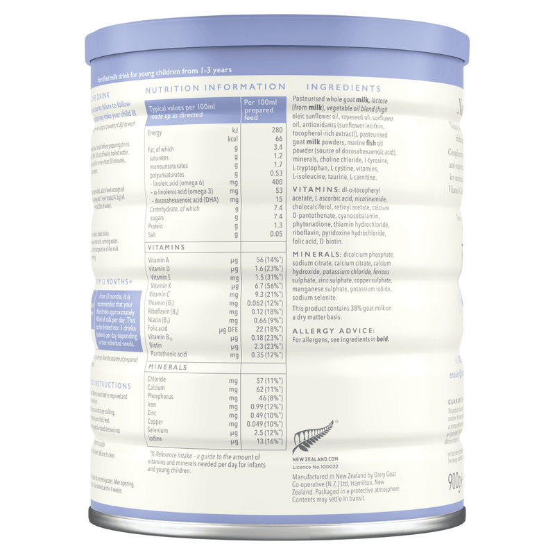 Nanny care Stage 3 Goat Milk Formula (900g) - Formuland Canada
